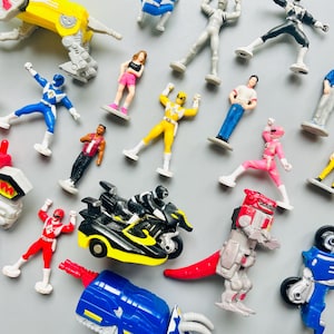Minifiguras de Saban de los Mighty Morphin Power Rangers Micro Machines, elige la tuya, figuras y vehículos retro de los Power Rangers de los 90, Megazord, masilla