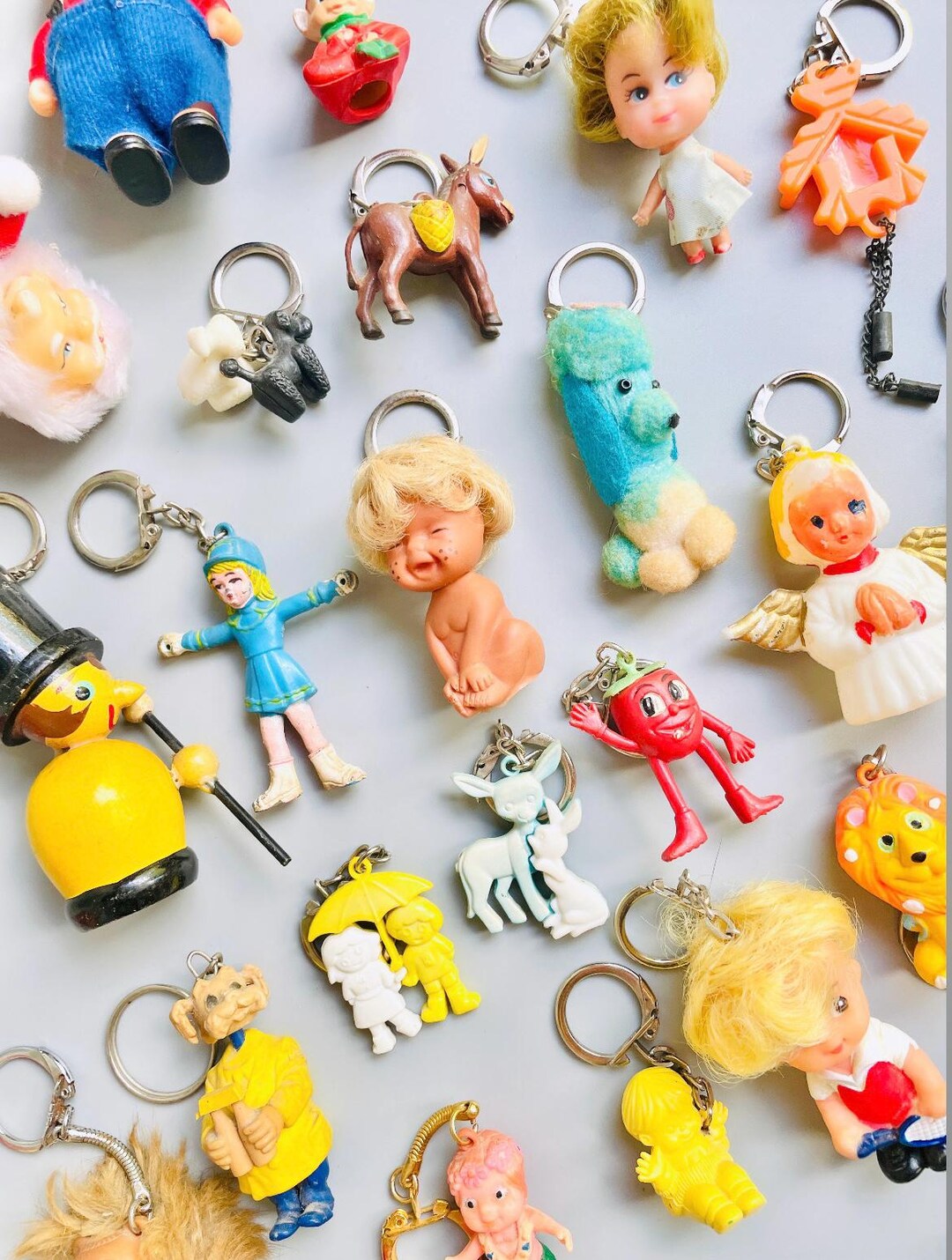 Vintage Keychains 1960's, 70's 80's Key Rings, CHOOSE YOUR