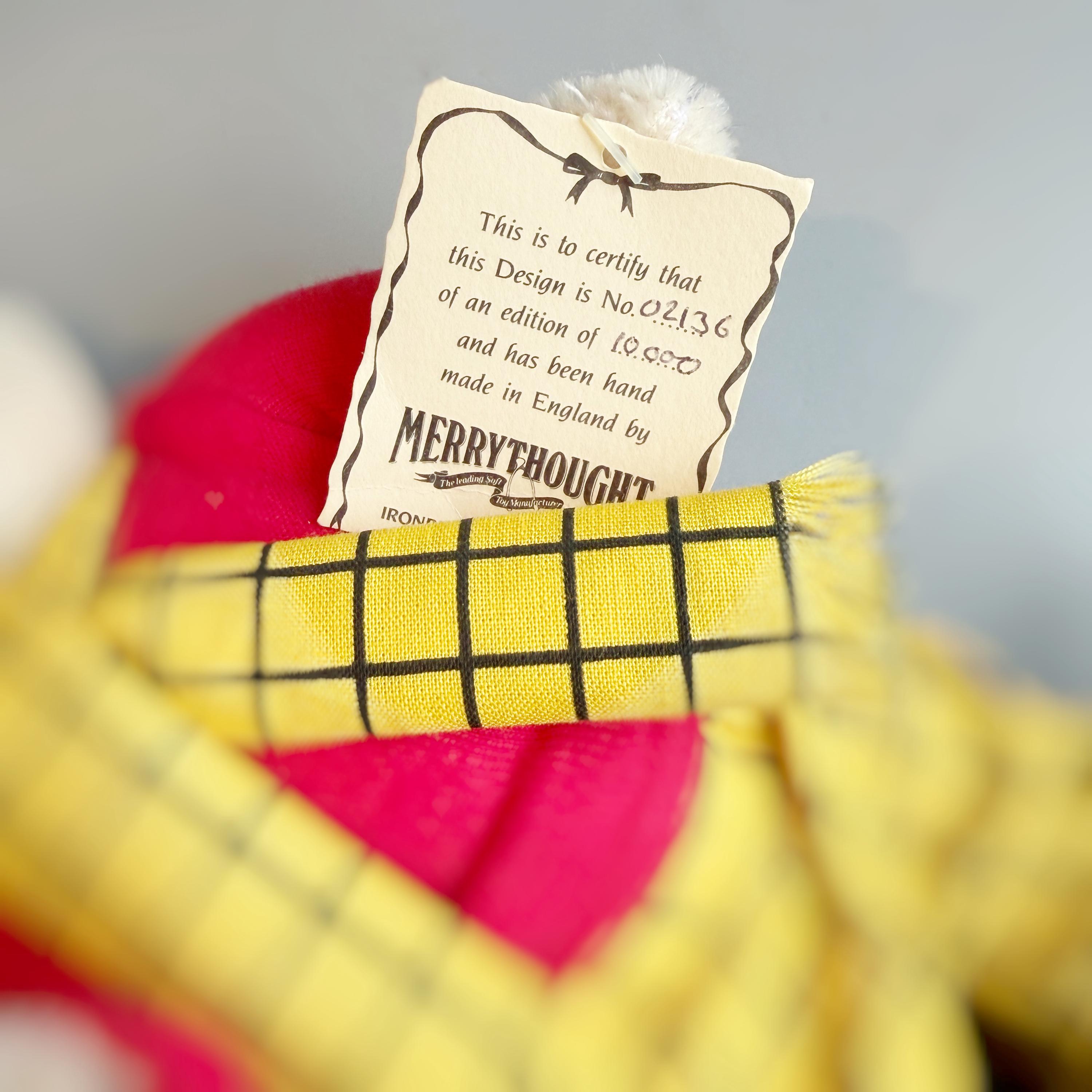 Merrythought Rupert Bear, Limited Edition Rupert Bear in