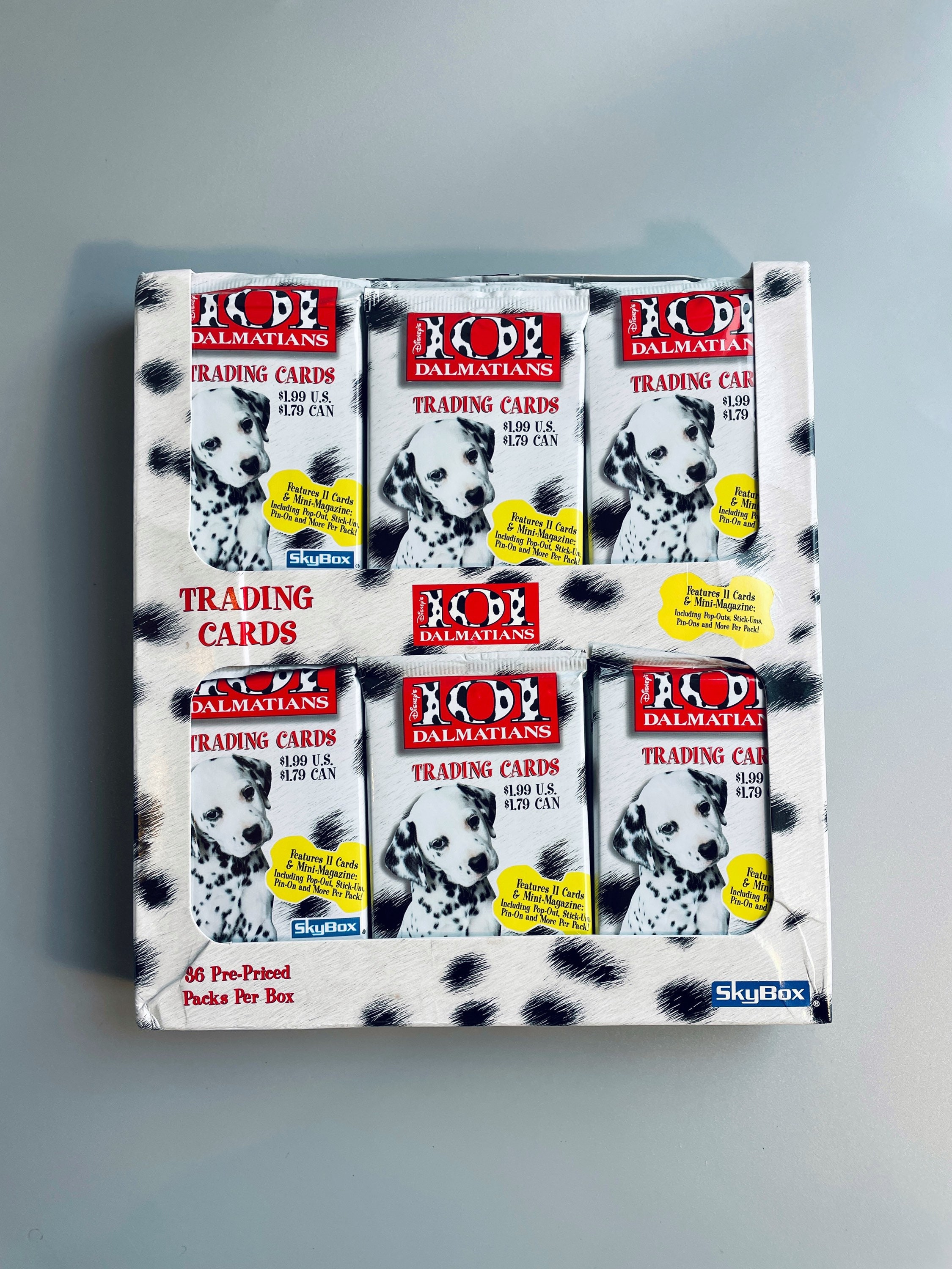 101 Dalmatian's Film Trading Cards, Sealed 90's Trading Cards