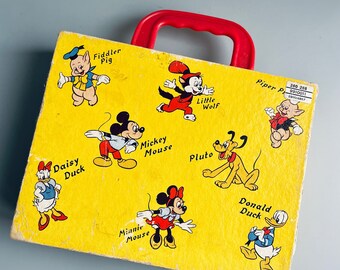 Vintage Disney Picture Blocks, Disney Picture Cubes, Three Little