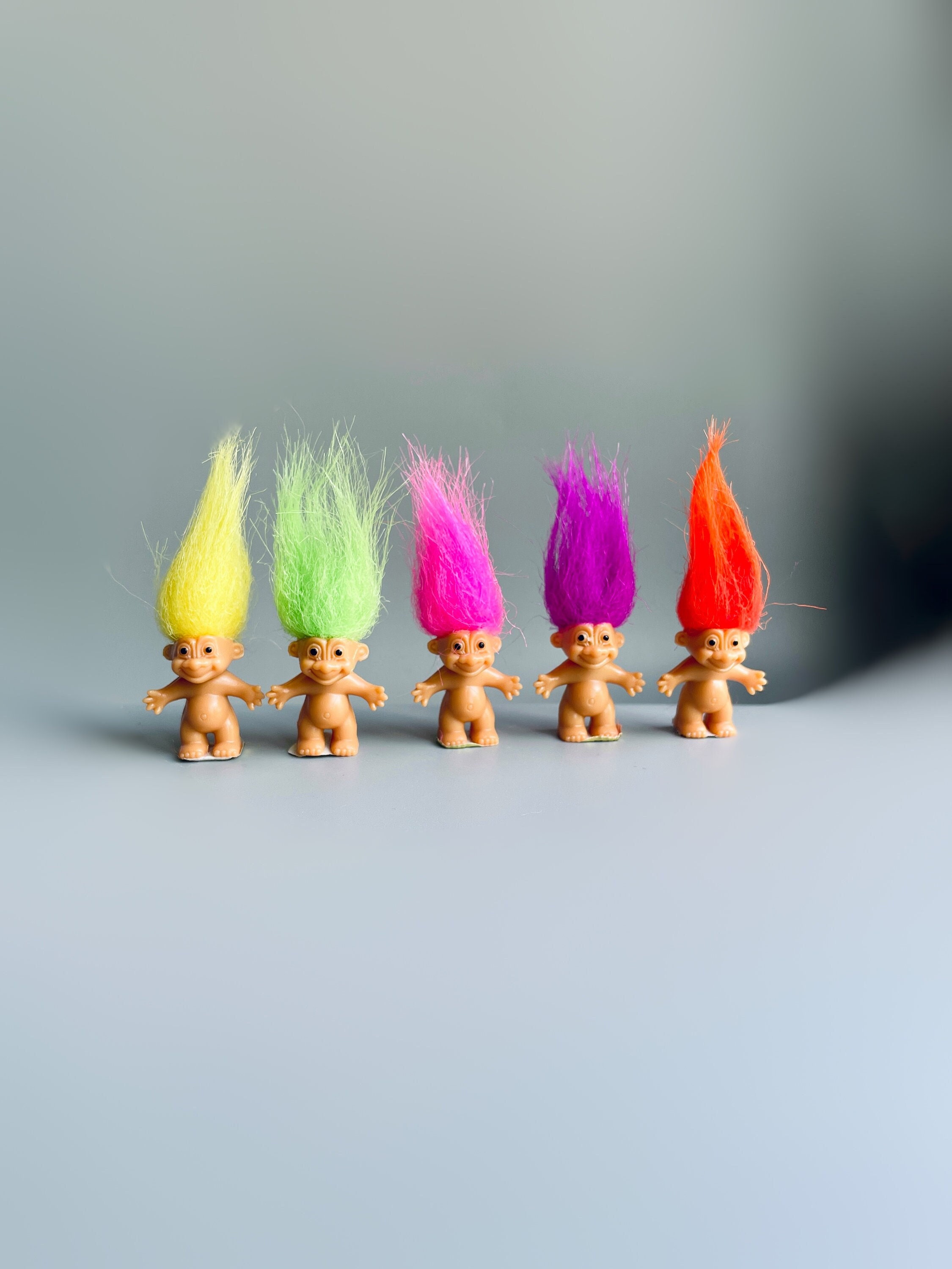 Mini 1 "Russ Trolls, WÄHLEN SIE IHRE EIGENEN, kleine kleine Troll-Puppen, kleinste Vintage Trolle, 90er Jahre Troll, niedliches lustiges Miniatur-Spielzeug