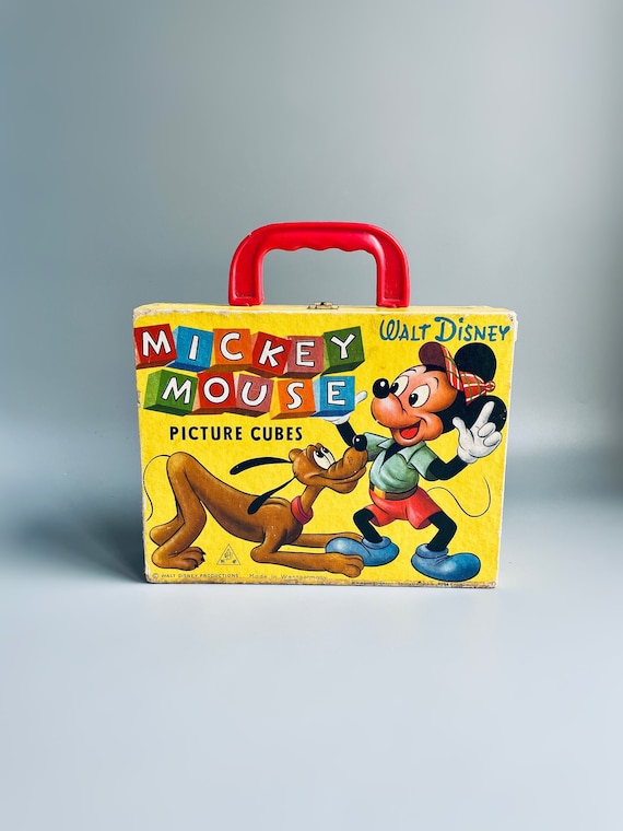Vintage Disney Picture Blocks, Disney Picture Cubes, Three Little