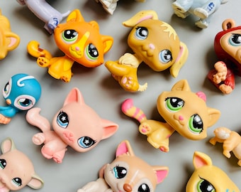 Littlest Pet Shop G2, Hasbro Littlest Pet Shop VÄLJ DIN EGEN, y2k 2000-tals LPS, Hundar, Katter, Chimpanzee, Greyhound, Kattungar