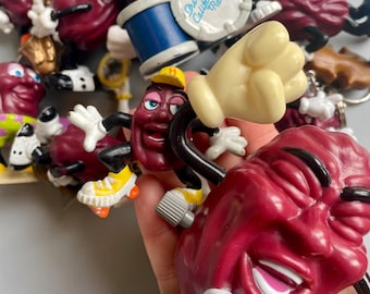 カリフォルニア・レーズン ミニフィギュア、80年代、90年代の