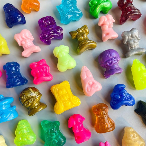 Gogo's Crazy Bones Mystery Bundle, Vintage Crazy Bones 90's Toys, Multicolour 90's Fun Collectibles, Magic Box