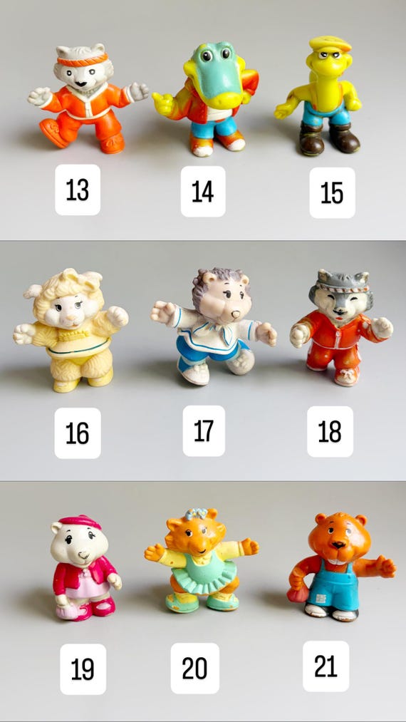 The Get Along Gang Figurines, CHOOSE YOUR OWN, Small 80's Figures