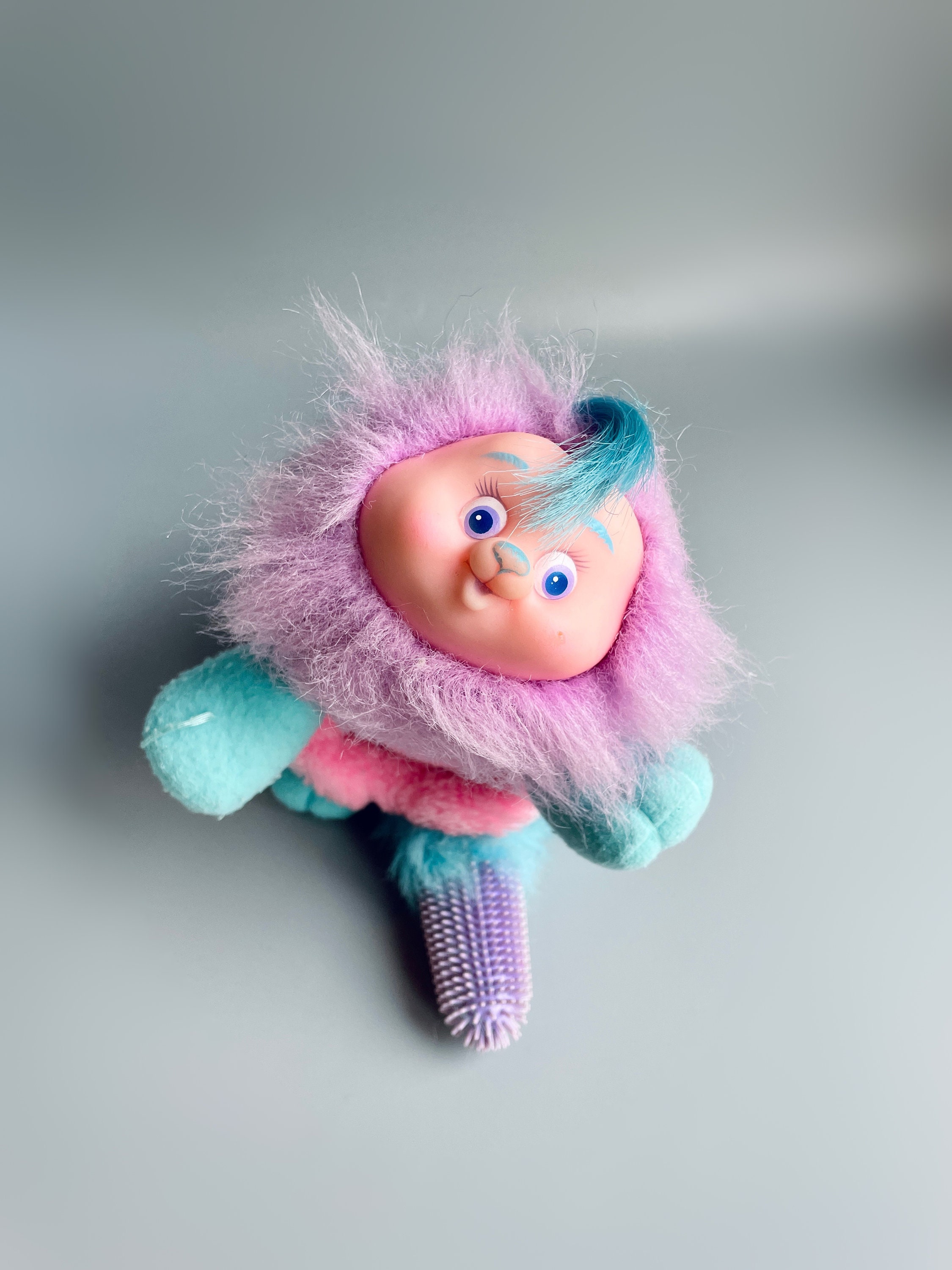 Li'l Brush-a-loves Bubble Berry, Rare 80's Amtoy Brush A Loves