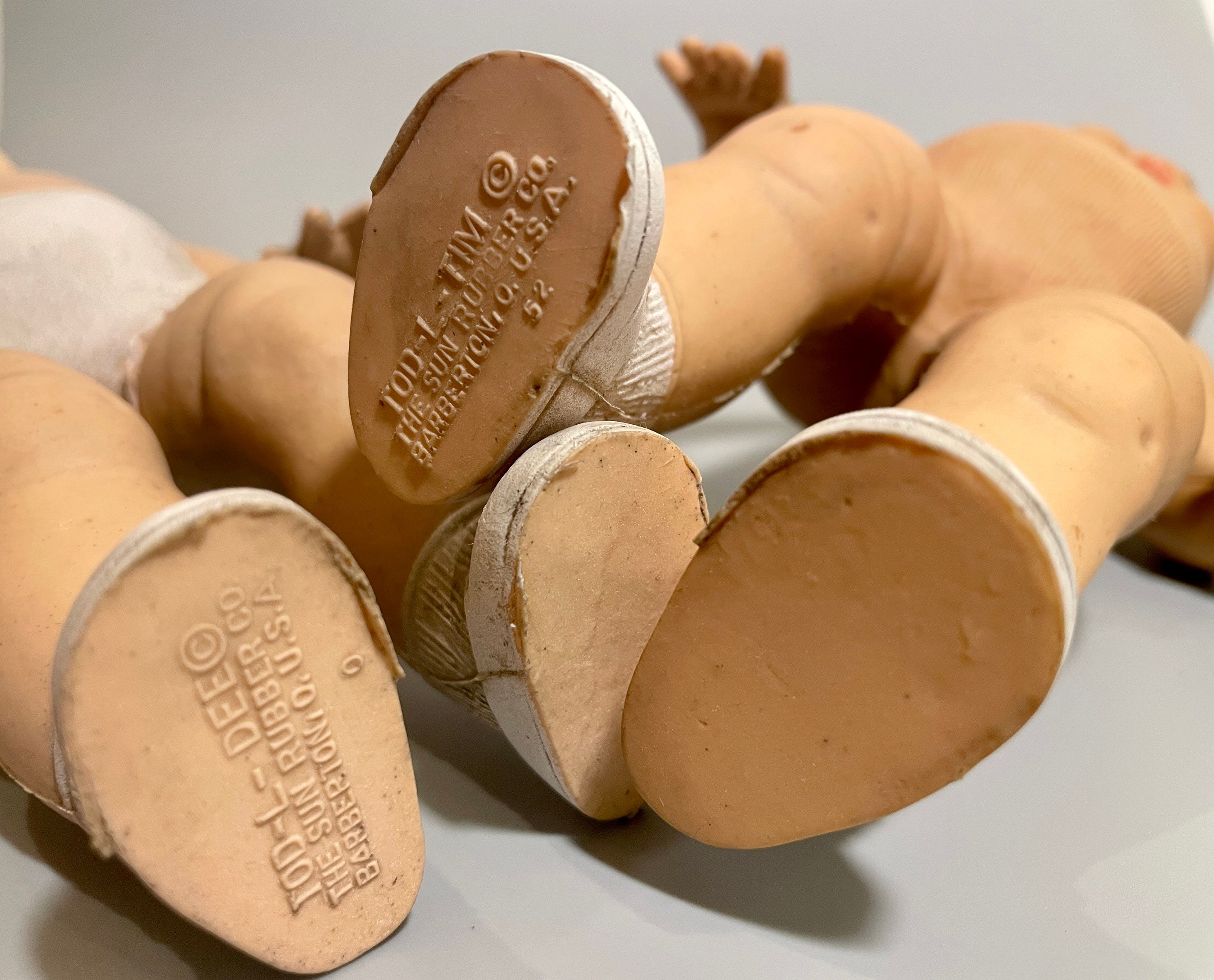 Vintage Sun Rubber Co Tod-l-dee & Tod-l-tim Dolls: 1950s Kitsch