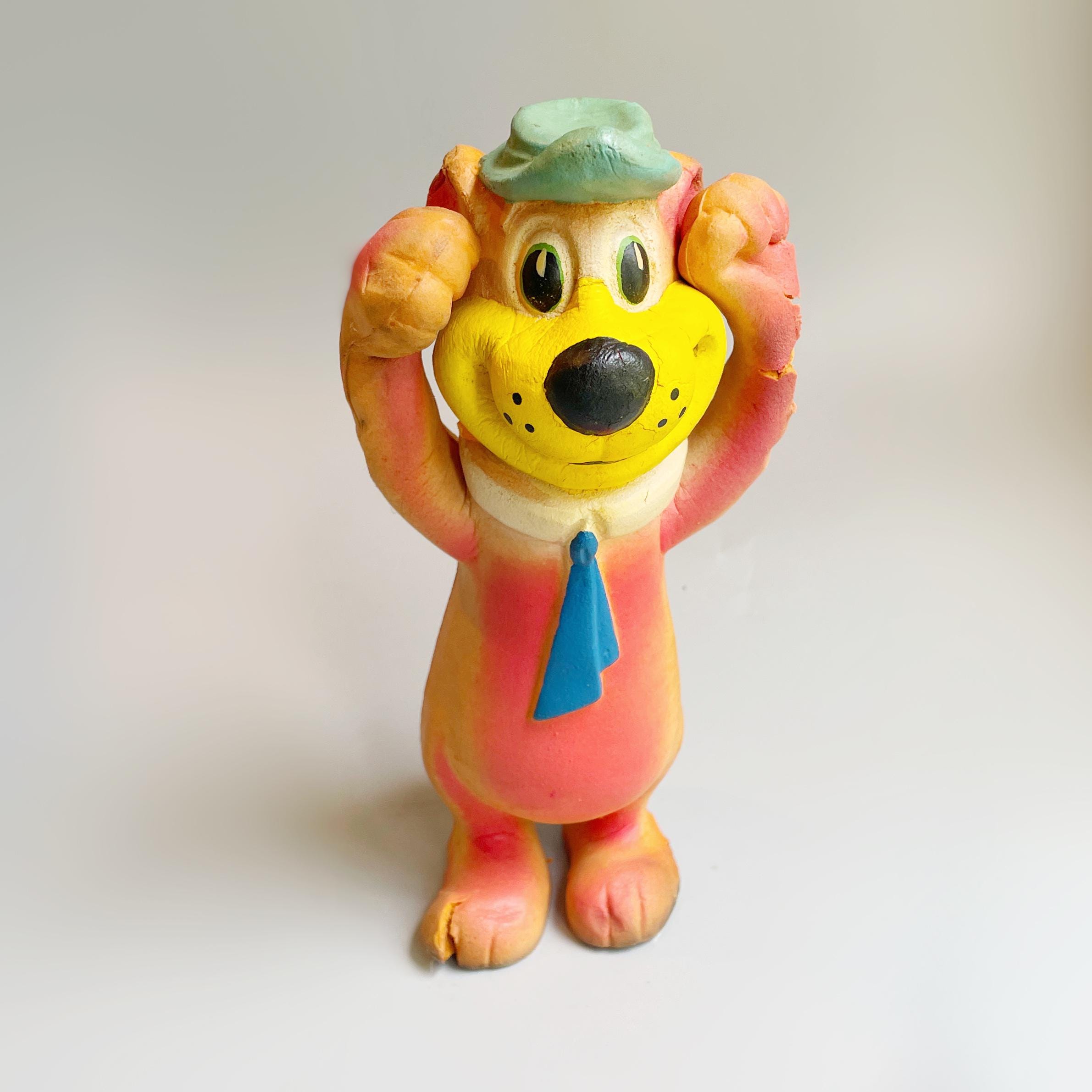 Vintage Yogi Bear Foam Bendy Figure, Hanna Barbera Retro 70's