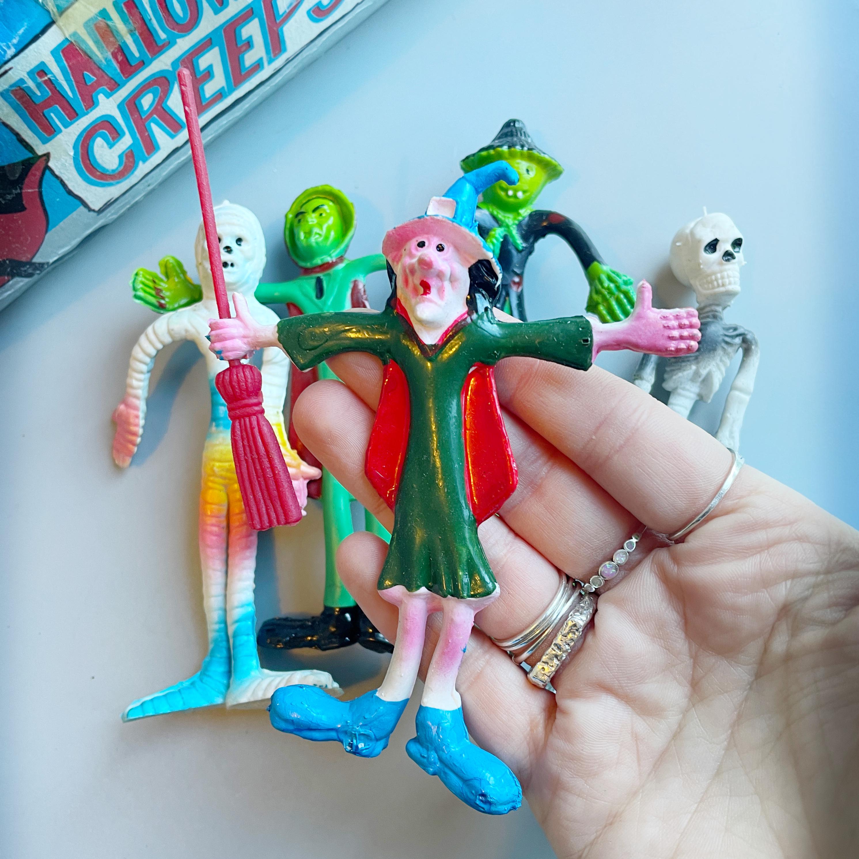 Vintage Halloween Bendy Figures, CHOOSE YOUR OWN, 70's 80's Toy