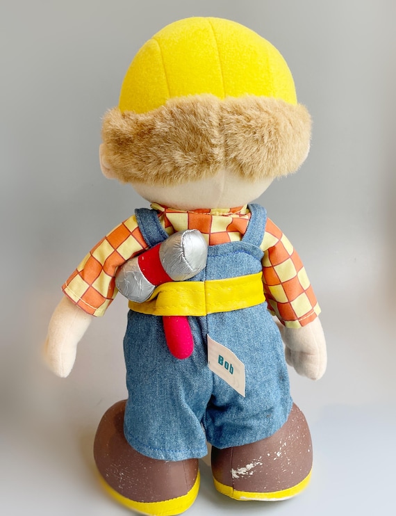 Bob the Builder Plush, Vintage Large Plush Born to Play Bob the
