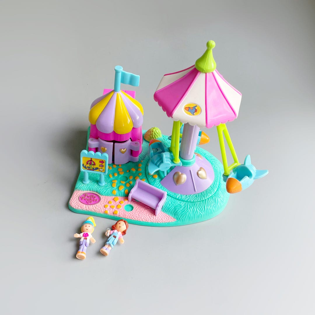 Fun Fair Rides Rocket Polly Pocket Happy Flyers Complete, Fun Fair Ride, 90's Polly Pocket ...