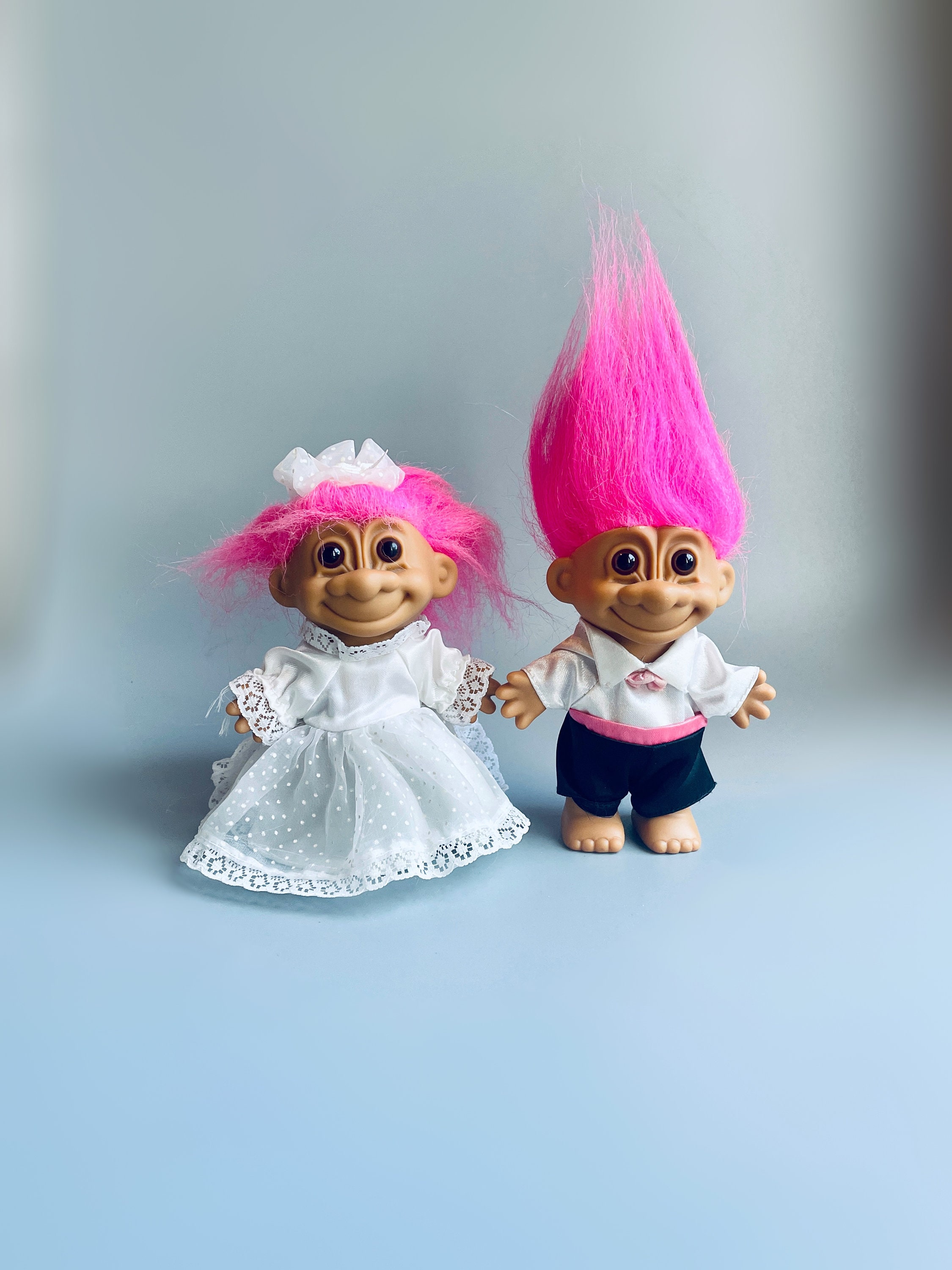 Bride and groom troll dolls 2025