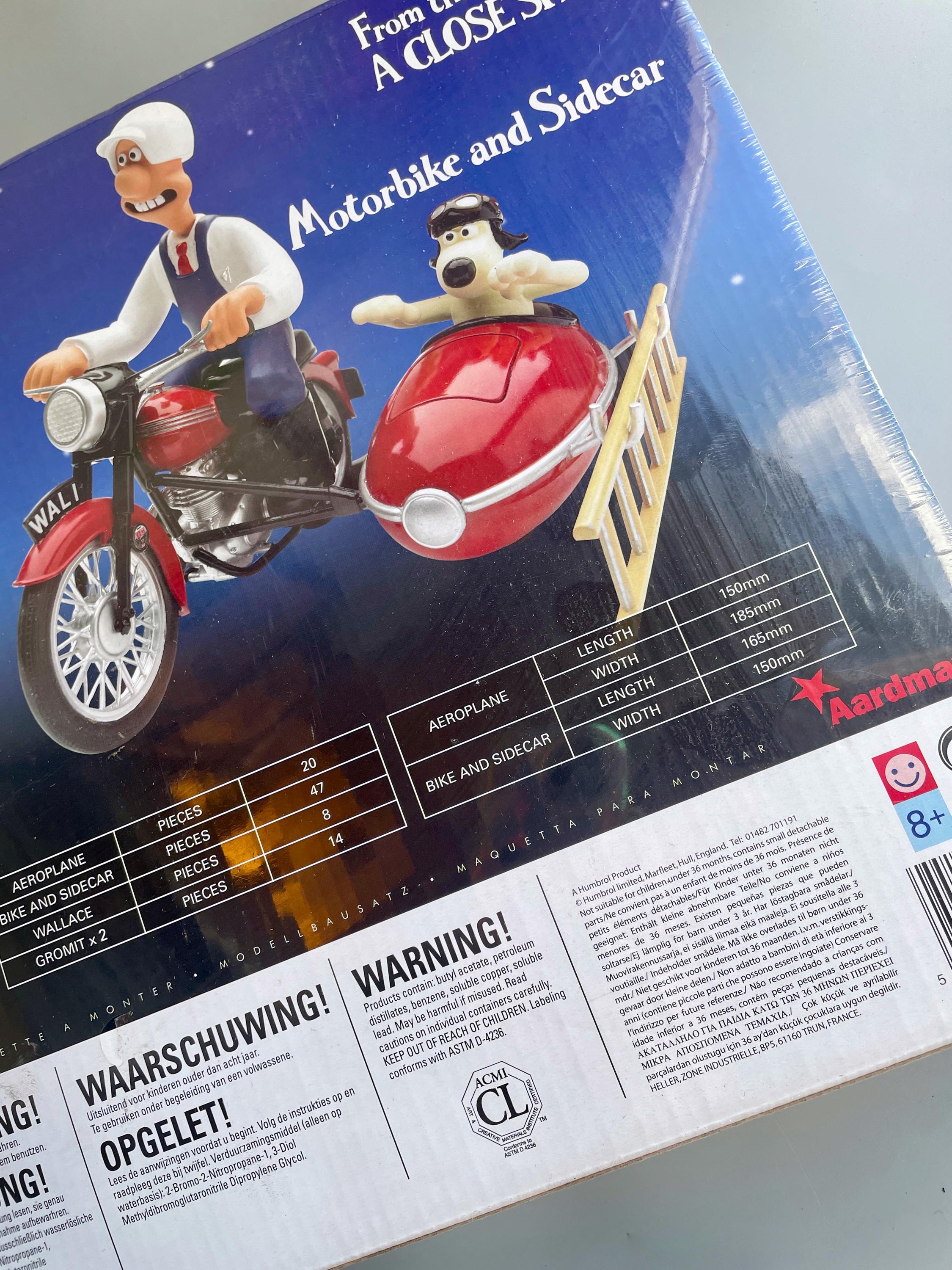 Wallace &Gromitシリーズ(モーターバイク&サイドカー)のプラモデル Wallace &Gromitシリーズ(モーターバイク&サイドカー)の