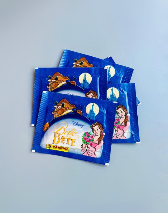Disney Beauty and the Beast Stickers, Panini 90's Sealed Blind Bag