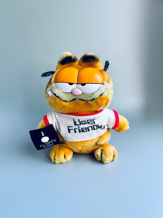 Vintage Garfield Plush Dakin 80's User Friendly Floppy Disk