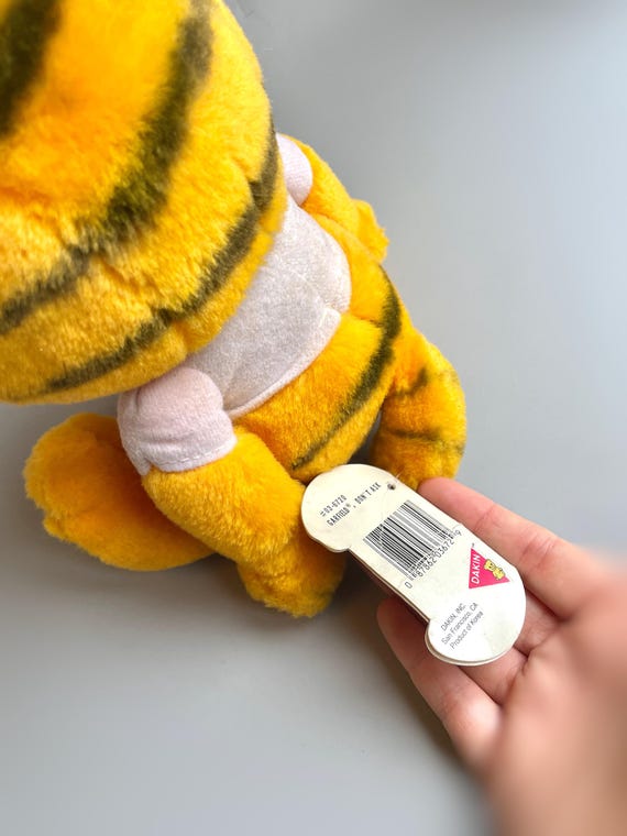 Vintage Garfield Plush Tagged, Don't Ask Garfield in T Shirt