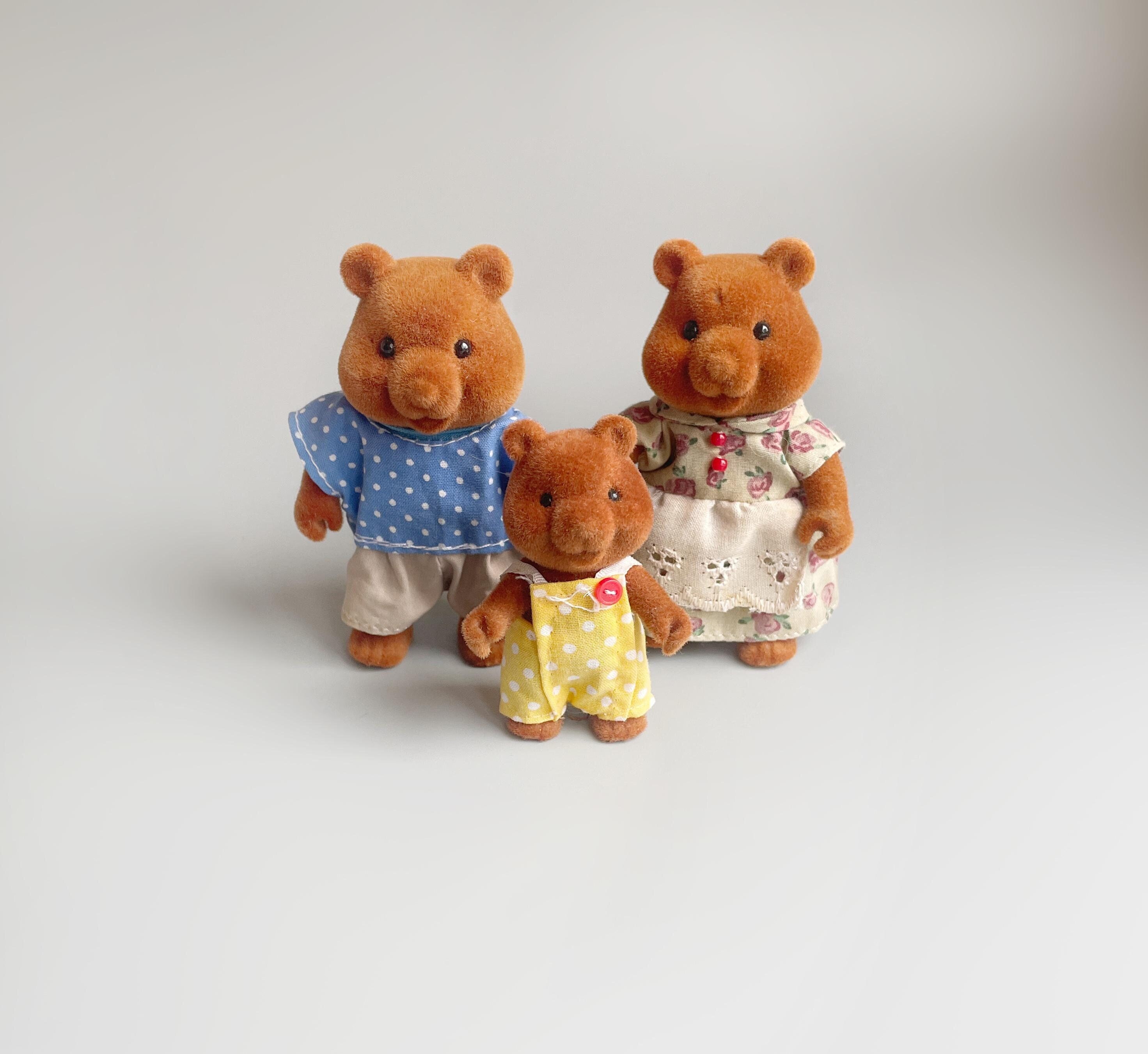 Forest Families Bear Family, CHOOSE YOUR OWN, Vintage 80's Sylvanian Families Type Figures, Baerenwald Forest Families Bear