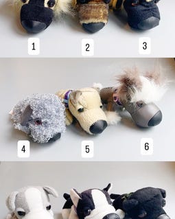The Dog Artlist Collection Plush Dogs, CHOOSE YOUR OWN, Dogs Big