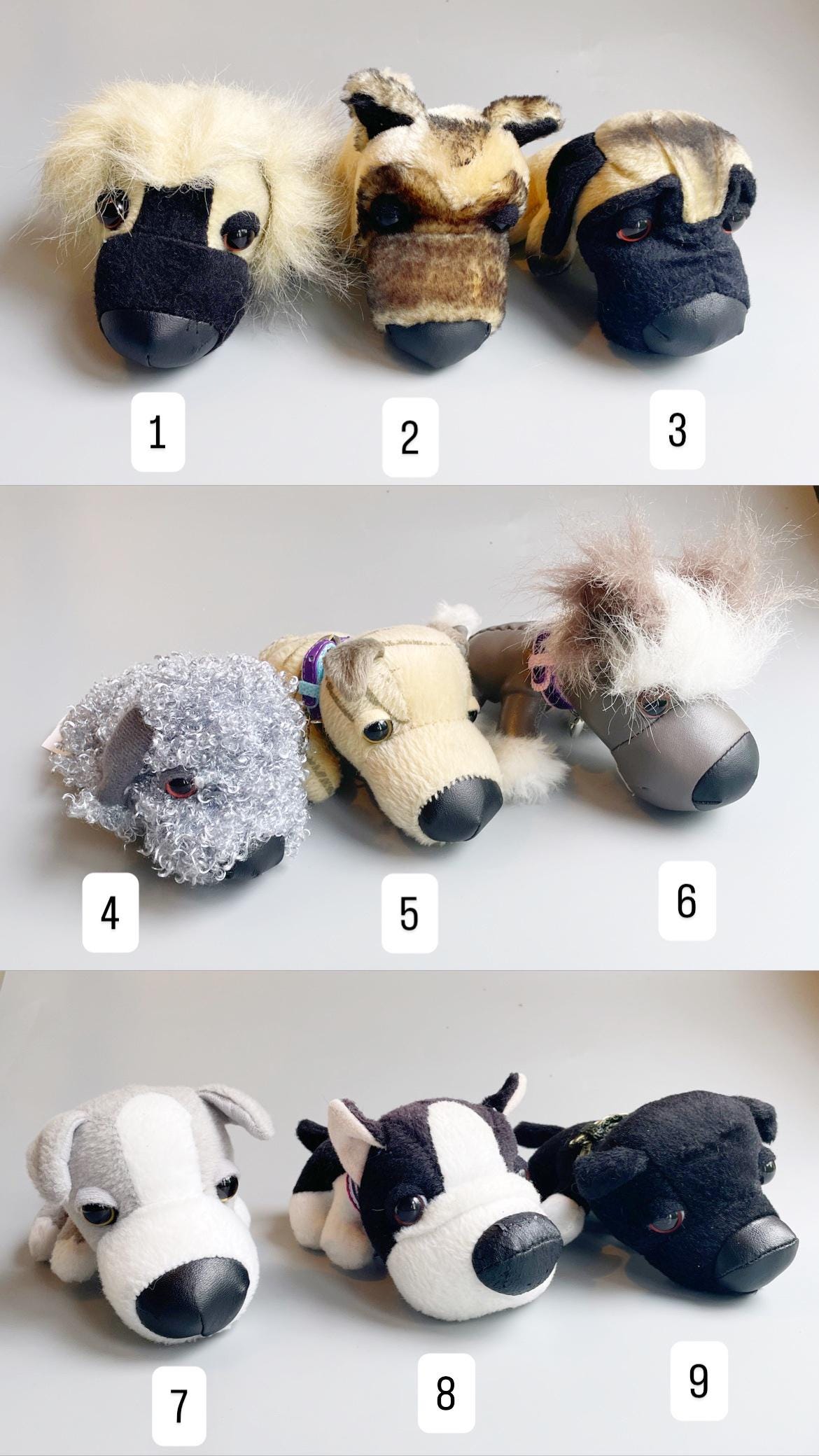 The Dog Artlist Collection Plush Dogs, CHOOSE YOUR OWN, Dogs Big