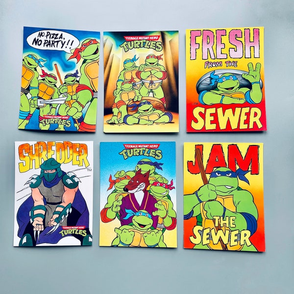 Cartes postales vintage Teenage Mutant Hero Turtles, CHOOSE YOUR OWN, cartes postales Cartoon des années 90 pour enfants, Tmnt Teenage Mutant Ninja Turtles European