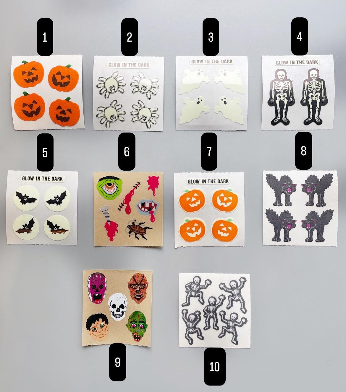 Vintage Sandylion Halloween Stickers, CHOOSE YOUR OWN, 90's Sandy