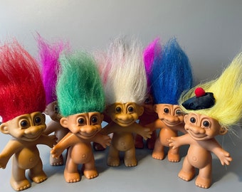 Lucky Dip Vintage Toy Troll, Mystery Russ Troll,  My Lucky Troll, Magical World Of Trolls Nostalgic 90’s Toys