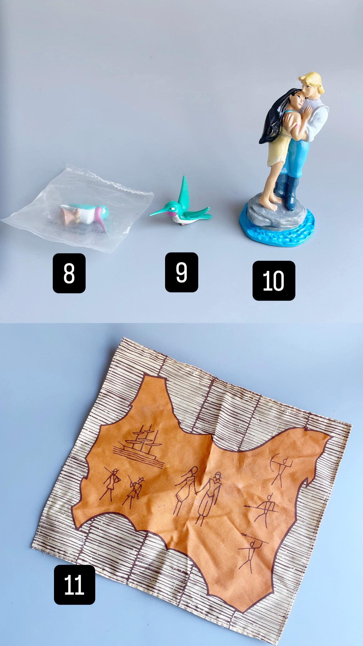 ヴィンテージ ディズニーのポカホンタス フィギュア、自分で選んで、90