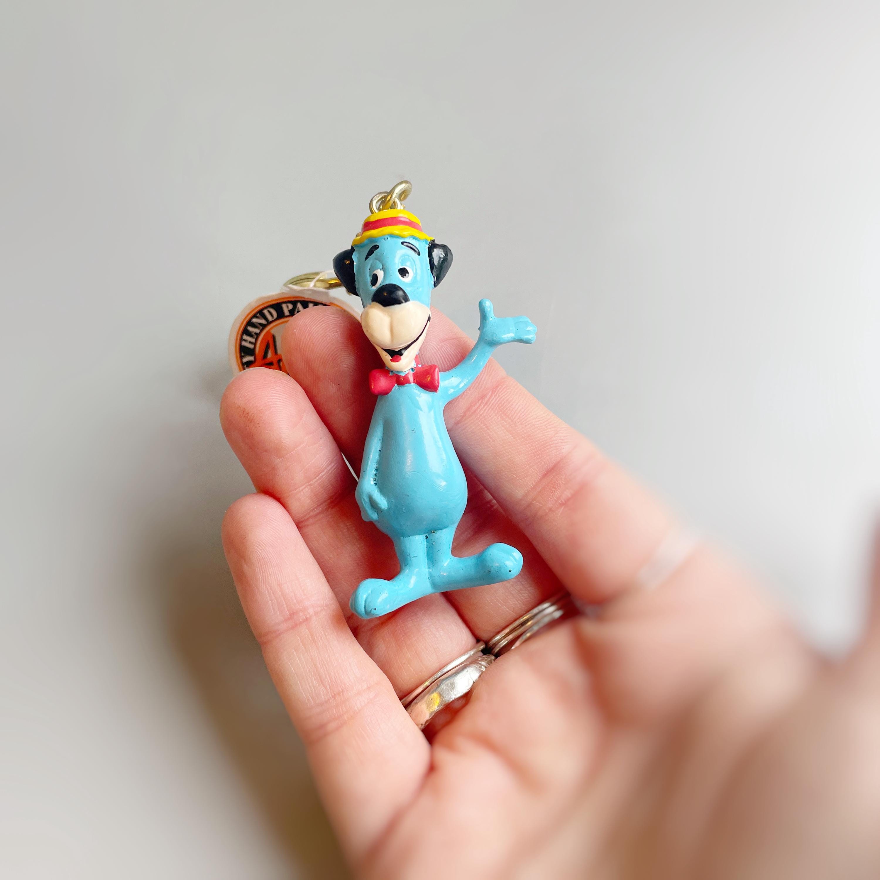Vintage Huckleberry Hound Keyring, Vintage Plastic Huckleberry Dog