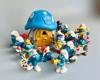 Smurfs McDonalds Figures Happy Meal Peyo Toys Lot of 12 Pre-owned