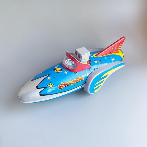 スペースパトロール ブリキプレート ロケット ロボットドライバー