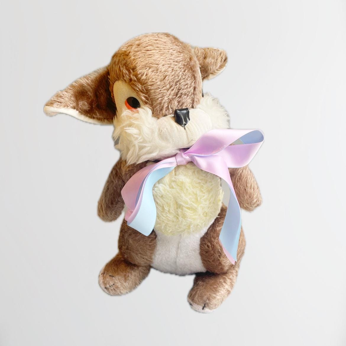 Merrythought Thumper Plush, 1950'S 60'S Mohair Rabbit Bambi Plush