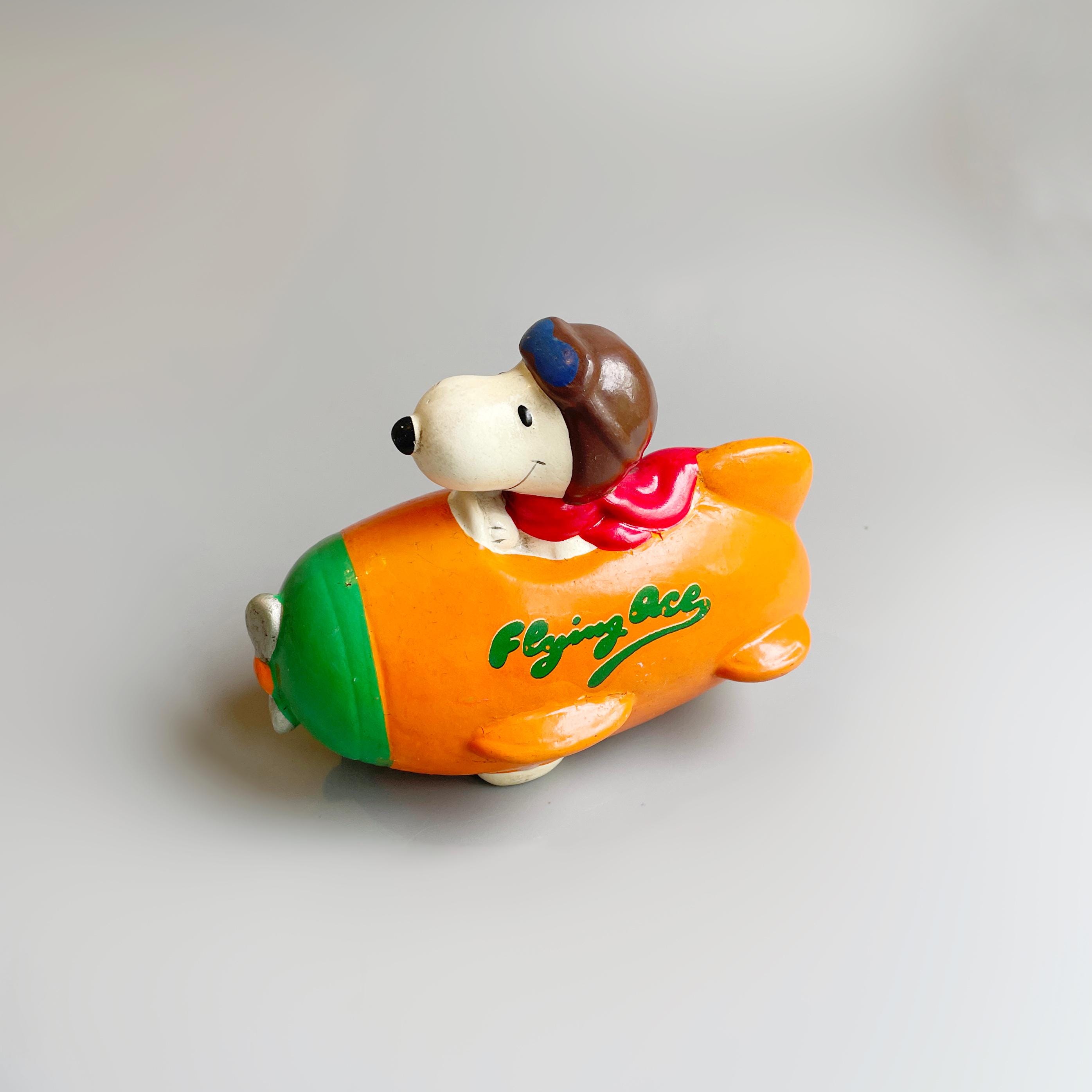 Vintage Snoopy Peanuts Money Box Coin Bank, Flying Ace Snoopy