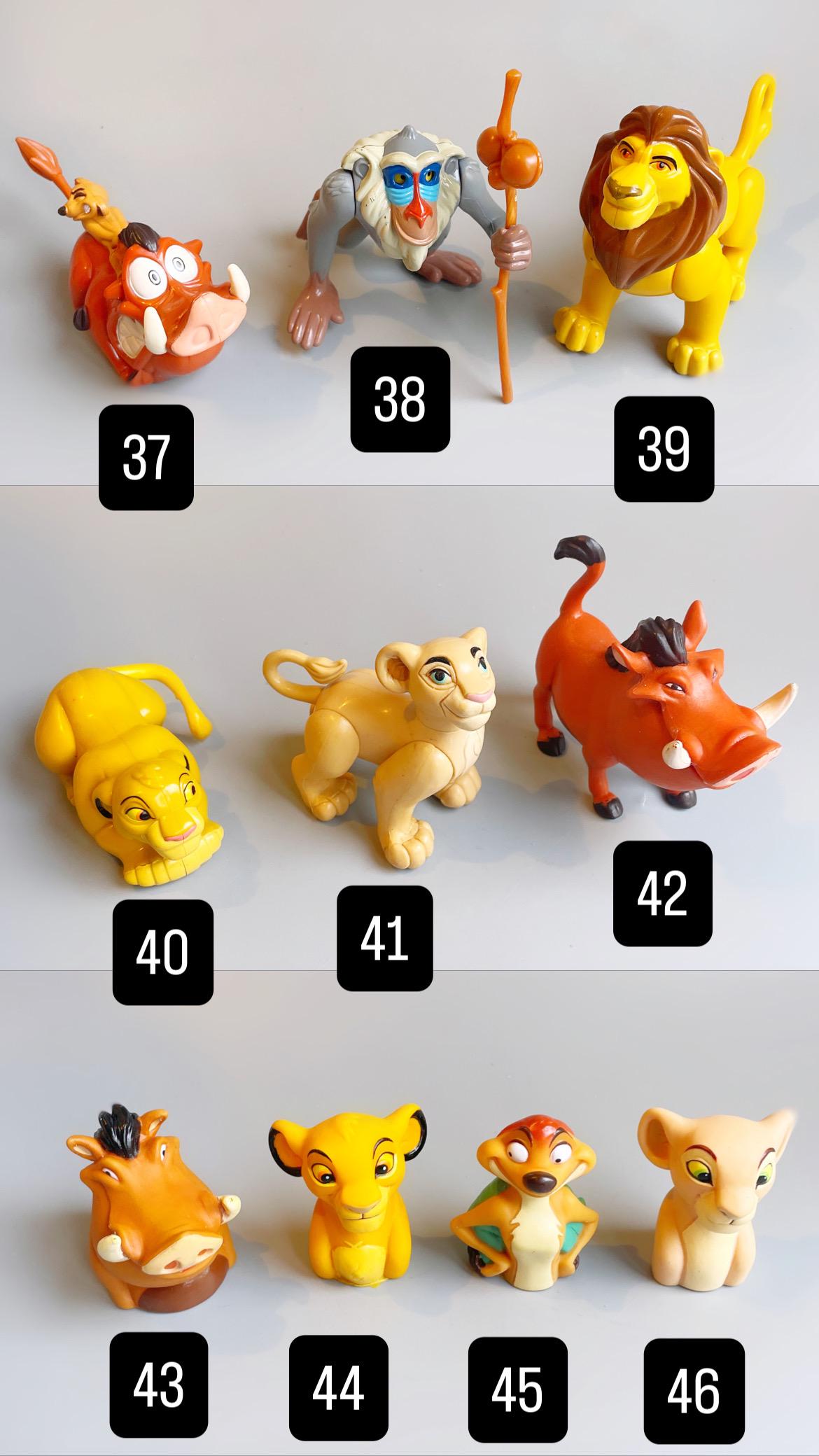 ライオンキングのフィギュア、自分で選ぼう、ヴィンテージのライオン