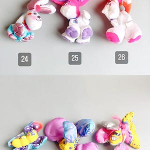 Fisher Price Smooshees, SCEGLI IL TUO, Bambole Smooshies vintage anni '80, Smoooshees Poppie Puppy, Accessori ecc. Giocattoli retrò squishy immagine 6