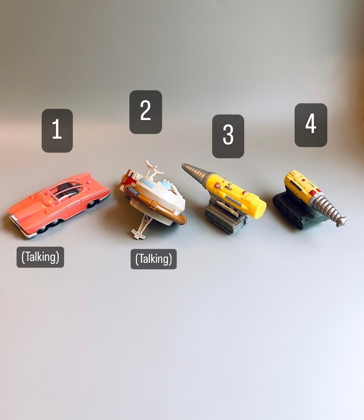 THUNDERBIRD　ヴィンテージ　イエロー #132 Thunderbirds Soundtech 2000 Figures, CHOOSE YOUR OWN