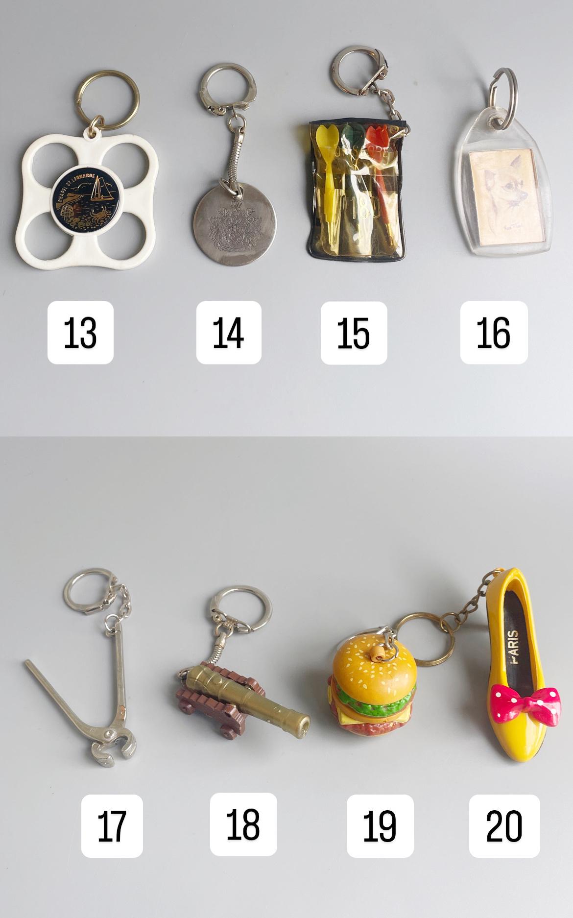 Vintage Keychains, CHOOSE YOUR OWN, Nostalgic Keyrings, Souvenir ...