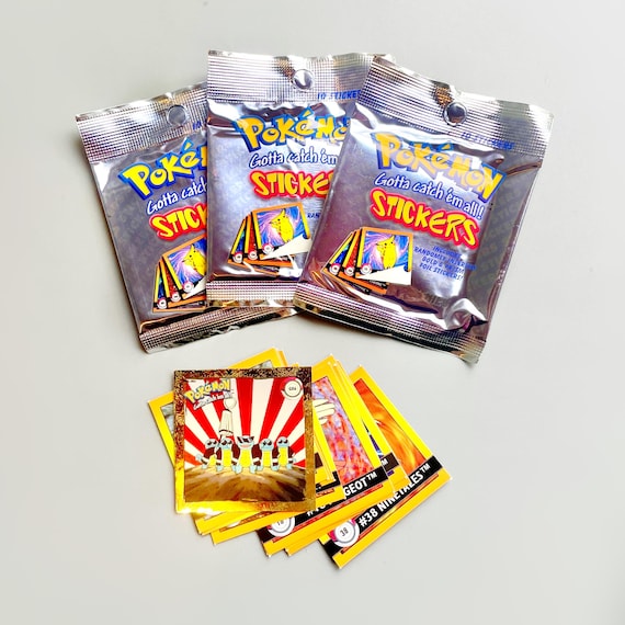Pokemon Sealed Sticker Packs, 1999 Pokemon Artbox Square Stickers Sealed  Packets 90's Notalgia Original Pokemon First Gen - Etsy