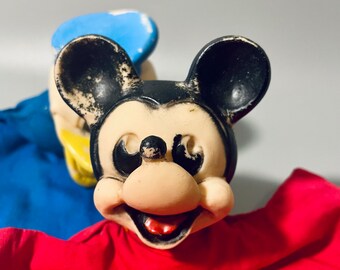 80s ディズニーヴィンテージ パペット　ミッキー　ミニー　ドナルド 80s ディズニーヴィンテージ パペット ミッキー ミニー ドナルド