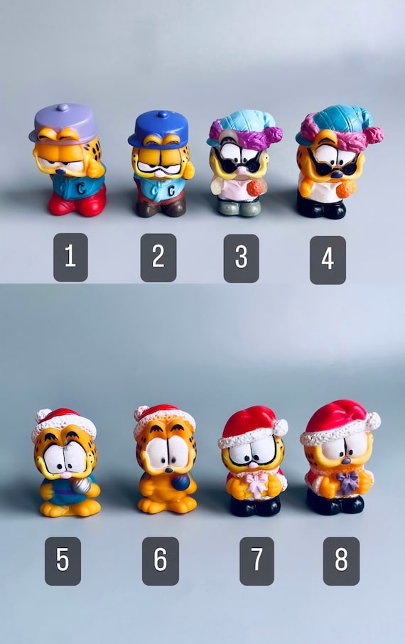 Vintage Garfield Figures, CHOOSE YOUR OWN, Retro Garfield Figurines, Garfield Collectibles, Arlene Garfield Jim Davis View 2