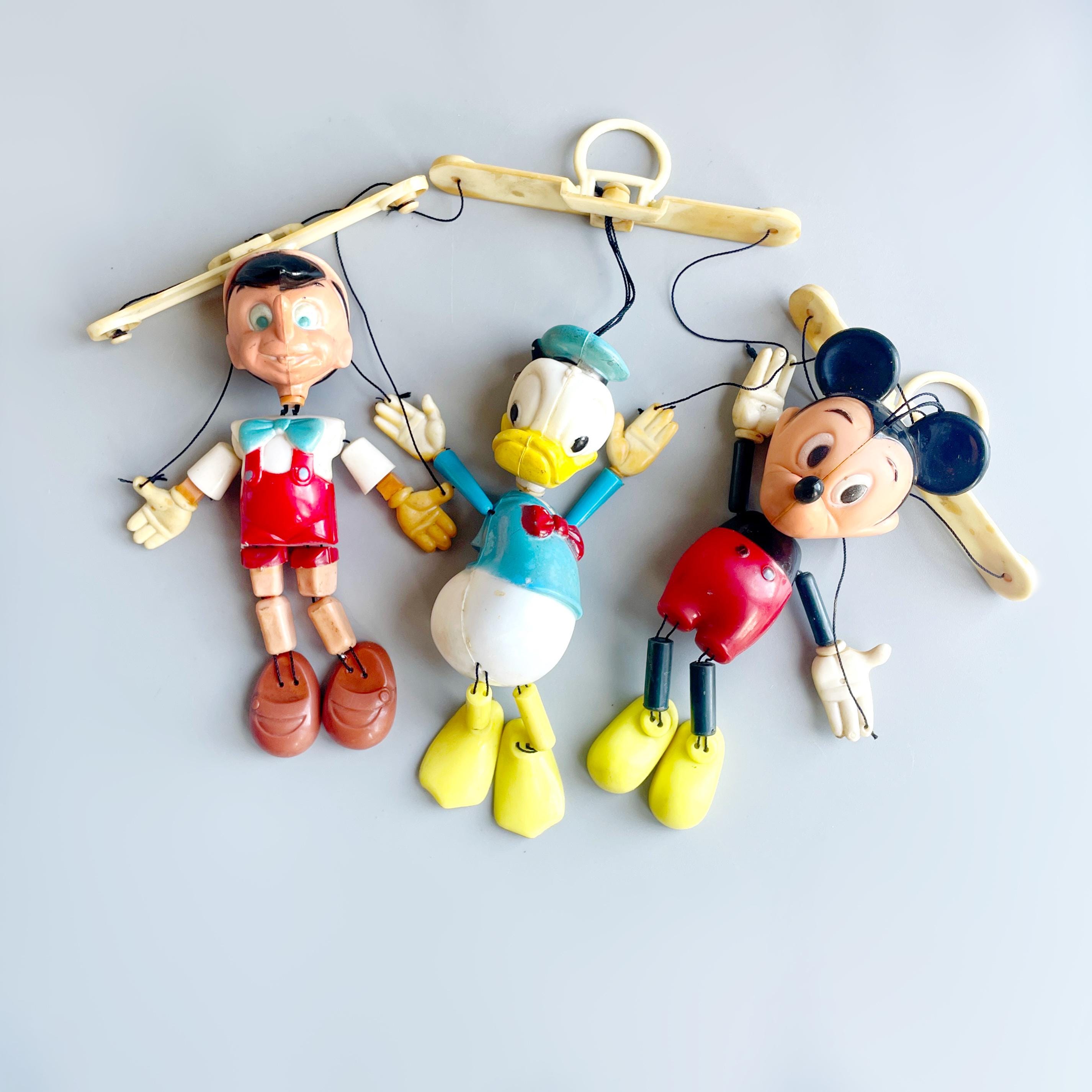 Vintage Disney Plastic Puppets, CHOOSE YOUR OWN, 1970'S Plastic