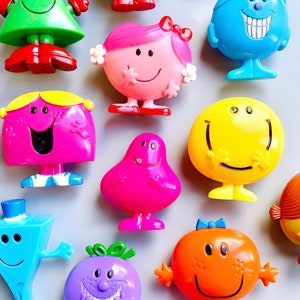 Mr Men Figurines, CHOOSE YOUR OWN 90&#39;s Retro Mr Men Figures, Little Miss Hugs, Miss Chatterbox, Mr Greedy Etc