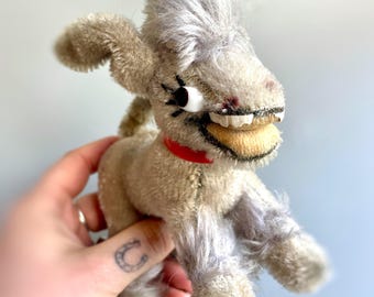 Vintage Anker Laughing Donkey, Grey Mufti Donkey With Teeth