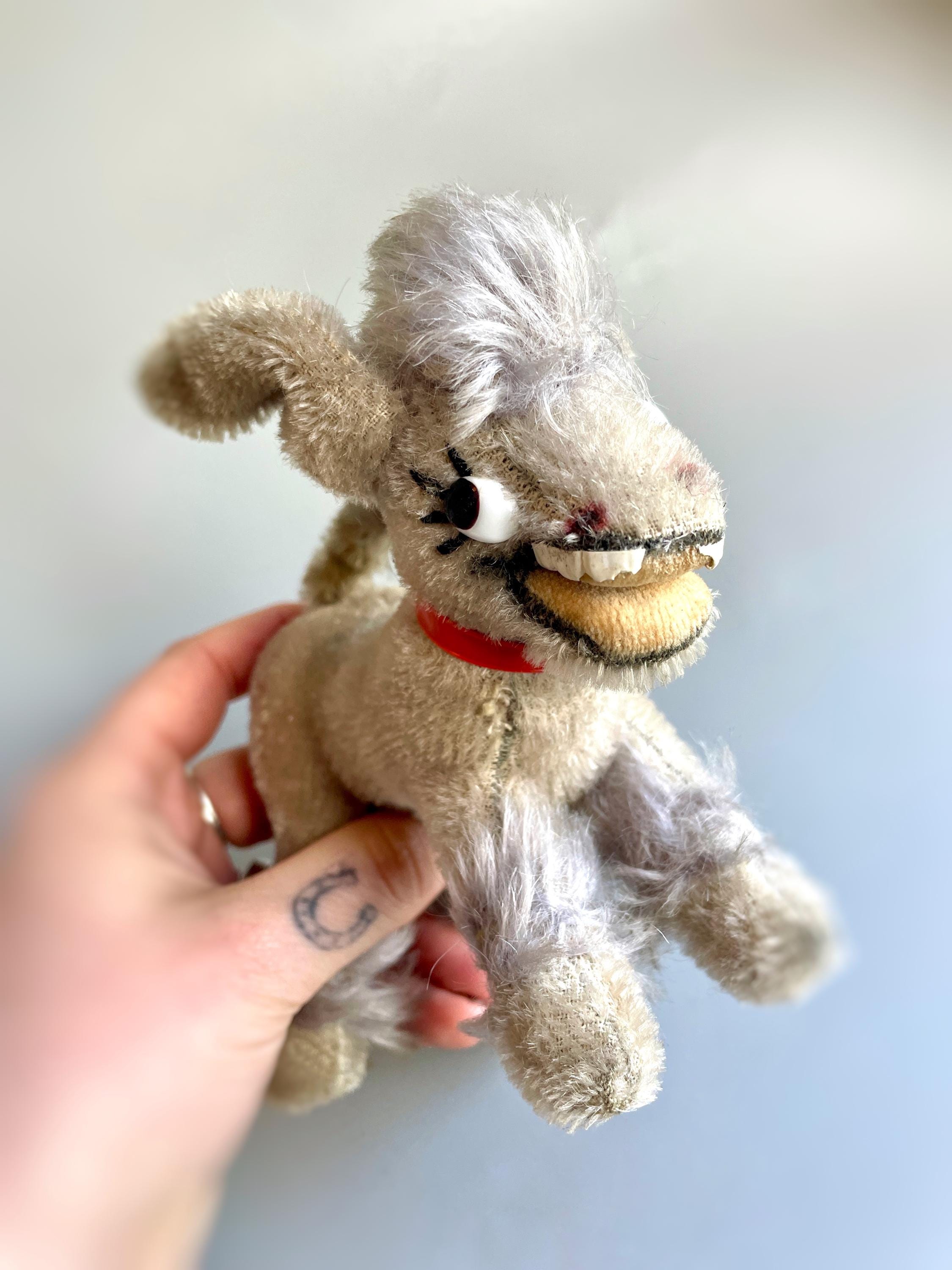 Vintage Anker Laughing Donkey, Grey Mufti Donkey With Teeth
