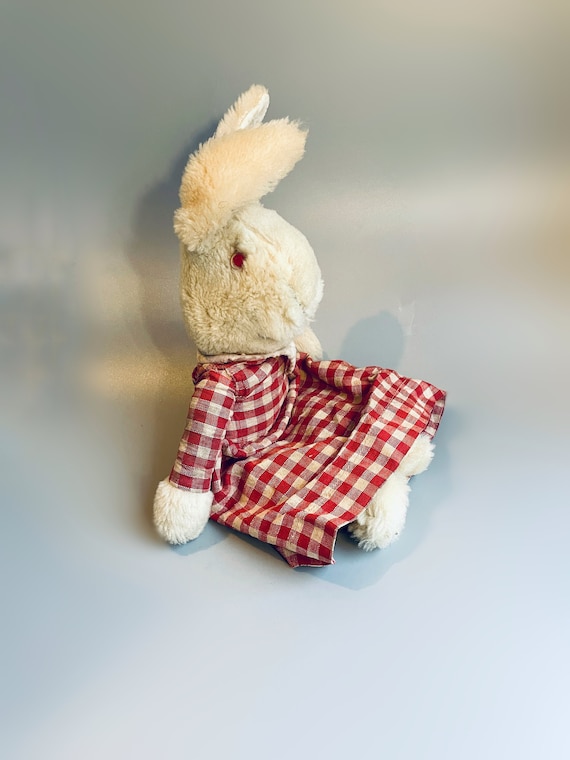 LAPIN PELUCHE ANCIEN 45 CM BON ETAT MARRON