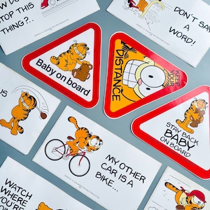 Naklejki na zderzaki z motywem Garfielda, WYBIERZ WŁASNE naklejki samochodowe z motywem Garfielda, Naklejki z motywem zabawnego Garfielda, Retro Garfield The Cat