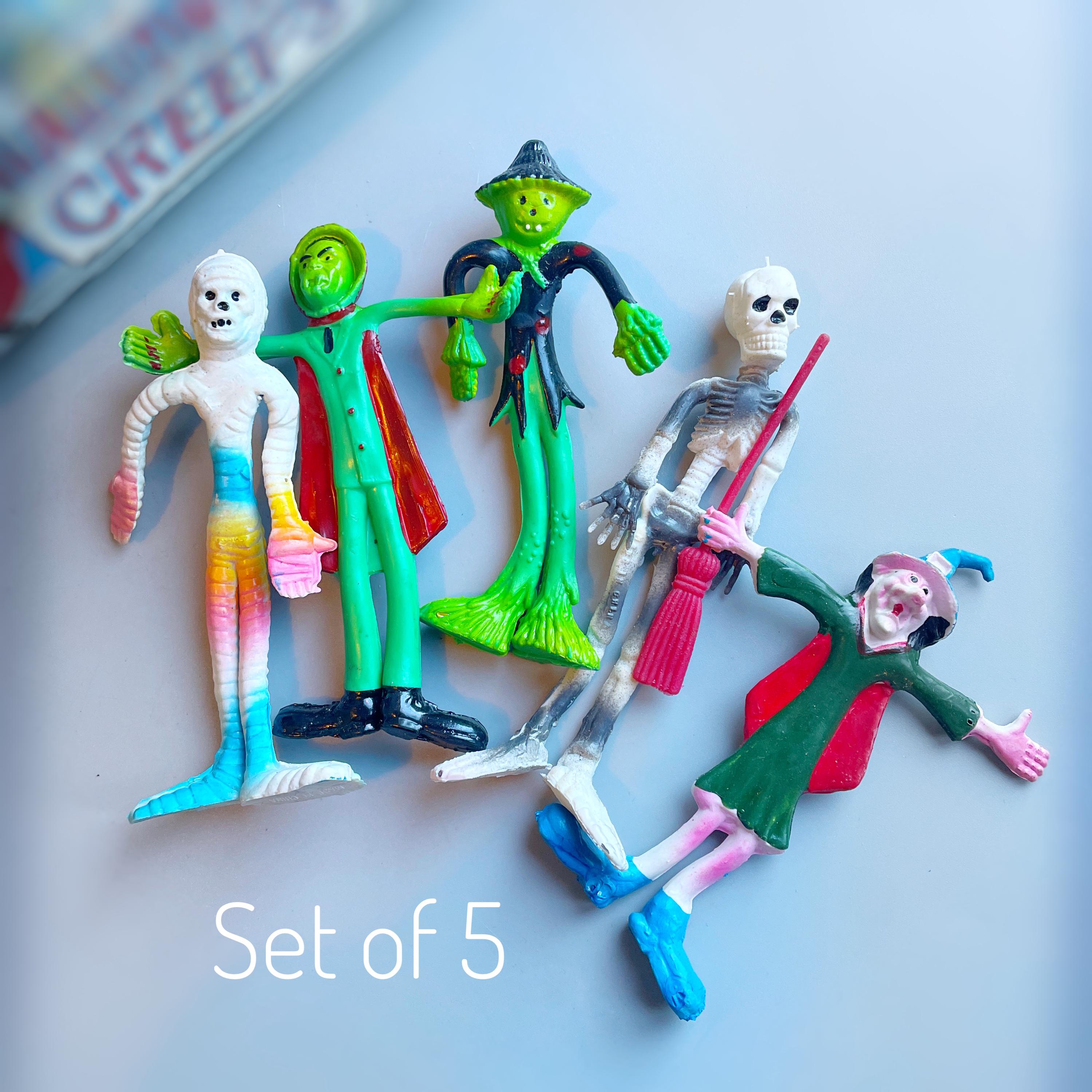 Vintage Halloween Bendy Figures, CHOOSE YOUR OWN, 70's 80's Toy