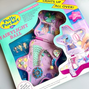 Polly Pocket Fairylight Ball Wonderland BOXED Complete, Light Up Polly Pocket Fairy Star In Original Packaging 90&#39;s Vintage Polly Pocket