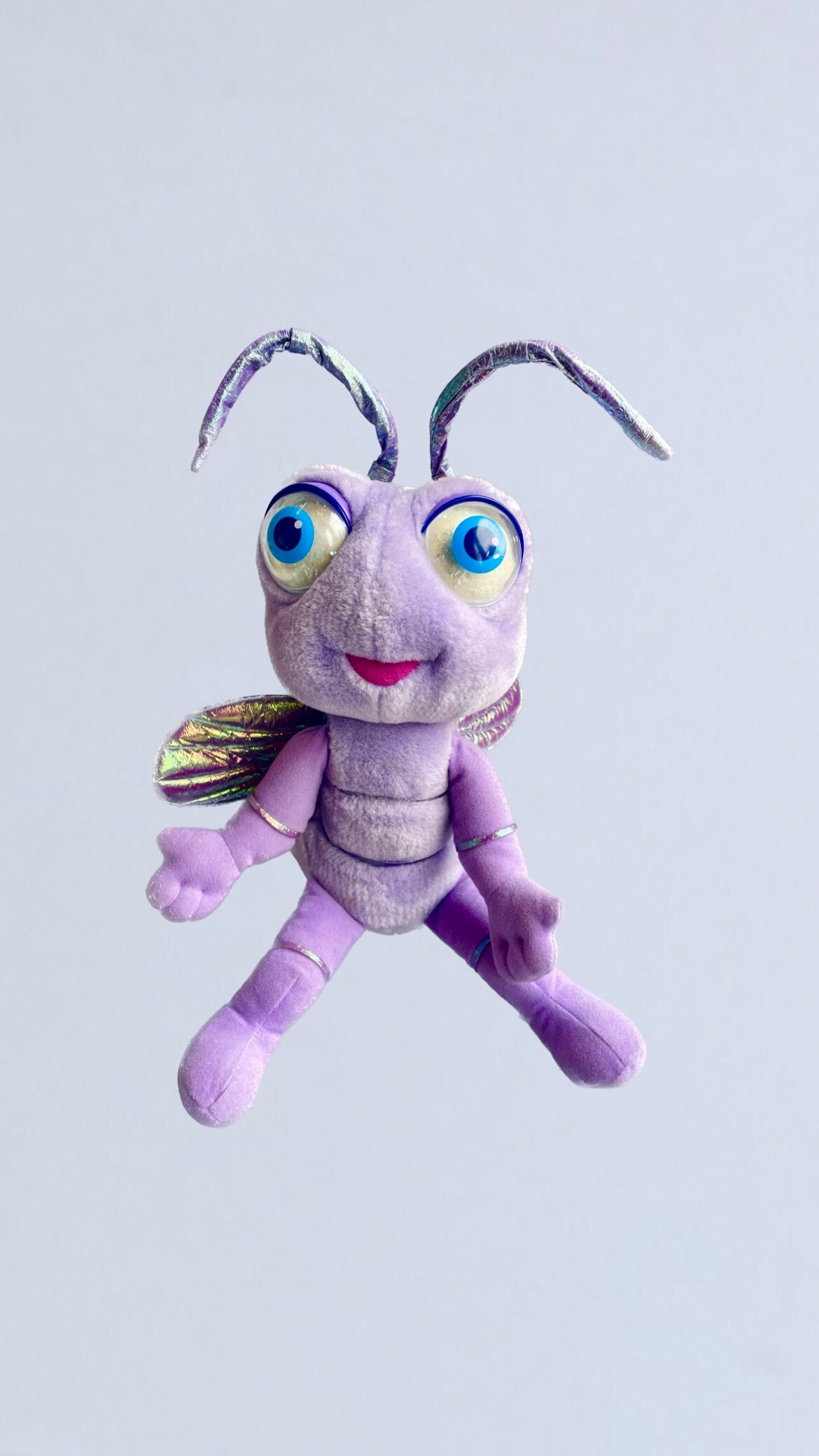 Disney Pixar Talking Dot Bugs Life Plush, Vintage Bugs Life Dot Baby Ant  TALKING Plush Holographic Wings Vintage 90's Plush